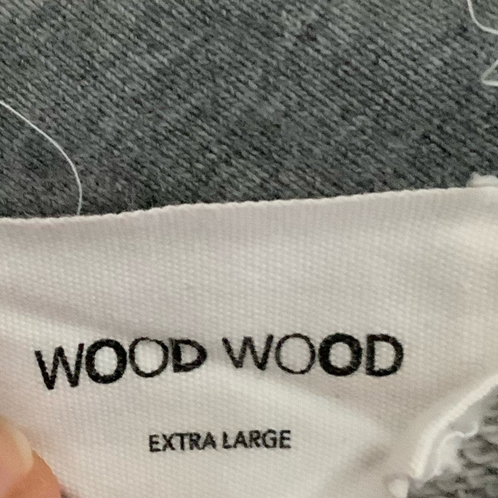 Wood Wood Grey Crew Neck Sweatshirt Size XLarge Men's - Picture 3 of 10